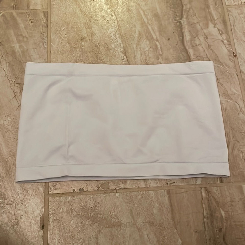 Basic White Bandeau Top